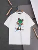 Camiseta de Manga Curta Feminina Verão Novo Estilo Coreano Estampada Emagrecedora 260G Manga Meia Manga Roupas Femininas Camiseta Tendência Top