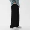 Jeans de marca de moda para hombre otoño 2023 nuevos pantalones de pierna ancha rectos holgados con cintura elástica pantalones casuales de moda para hombre