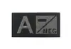 Patches Bordados para Uso Externo Tipo Sanguíneo A+ B+ AB+ O+ Patch com Velcro Mochila Insígnia Tática Patch de Tecido