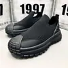 2026 Zapatos Deportivos Transpirables para Hombre Versátiles Negro Guerrero Lona Suela Gruesa Tenis Casuales Zapatos de Papá de Moda para Hombre