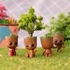 Hombre Árbol Groot Ojos Grandes Versión Linda Muñeco Pequeño Hombre Árbol Adornos de Muñeco