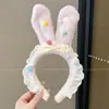 Diadema Divertida de Dibujos Animados Otoño/Invierno 2026 Nuevo Estilo Coreano Pinza para el Cabello Calavera Alta para Lavarse la Cara Maquillaje Diadema de Felpa Accesorios para el Cabello de Mujer