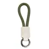 Llavero de metal niquelado con argolla pequeña, accesorio colgante creativo para mochilas, diseño simple y elegante