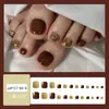 Fábrica de arte para uñas venta caliente uña del pie personalizada uña uña uña uña parche para uñas ultra-delgado desmontable portátil uñas postizas
