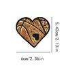Logotipo Bordado à Máquina Desenho Animado Coração Paetê Toalha Bordada Patch de Chenille Acessórios de Vestuário DIY Bordado Patch de Tecido