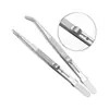 Pinzas para Joyería de Diamantes Acero Inoxidable Sin Ranuras Herramienta de Recogida Pinzas Multiusos Clip para Gemas