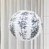 Lanternas de Papel Estilo Chinês para Decoração de Cenas Externas, Abajures Impressos Tradicionais, Lanternas para Preparo de Chá em Casas de Chá, Enfeites Pendurados