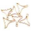 Colgantes de aleación de zinc con forma de concha de oro KC mezclado, estrella de mar, caracola, accesorios para pulsera de colgantes hechos a mano para DIY