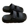 Sandalias de Playa Estilo Ins para Mujer, Vacaciones de Verano en la Costa, Chanclas Planas Casuales de Doble Tira para Exteriores con Suela Gruesa que Aumenta la Altura