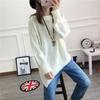 S316 Suéter Pulôver Feminino Primavera e Outono Casaco Feminino Tendência Outono Camisa Básica de Tricô Top de Tricô Roupas de Outono e Inverno