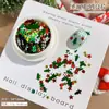 Caixa com Conjunto de Decorações para Unhas com Lantejoulas de Flocos de Neve de Inverno, Estrela de Cinco Pontas, Estrela de Quatro Pontas, Exquisite Decorações Coloridas Mistas para Unhas Atacado