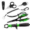 Tijeras de Pesca Listas de Fábrica, Tijeras de Pesca Portátiles, Hilo de Pesca Fuerte para Caballos, Cuero con Plomo, Accesorios de Tijeras Pequeñas de Acero Inoxidable