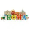 Imán de Nevera de Resina Italiano Roma Roma-2 Cultural y Creativo Pegatina Magnética Creativa Tridimensional Souvenir de Viaje Artesanías