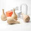 Directamente del fabricante: Modificación DIY de Jarrón de Madera para Decoración de Casa Nueva, Accesorios Decorativos de Iluminación, Recipiente para Arreglos Florales, Madera de Caucho