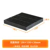 Amortecedor de Borracha para Ar Condicionado Energia do Ar Espessado Amortecedor de Impacto Pé Resistente ao Desgaste Isolamento de Vibração do Ventilador Base Quadrada para Suporte de Bomba d'Água