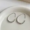 Brincos Ovais em Forma de Gota d'Água, Simples e Elegantes, Novo Estilo, Design Exagerado de Nicho, Brincos de Alta Qualidade para Mulheres, Brincos Grandes Emagrecedores