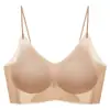 Sujetador ultrafino, sin costuras y de soporte para mujer, con diseño de copa fija, sin aros, anti-flacidez y estilo strapless tipo tubo