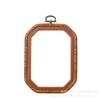 Mayorista de herramientas auxiliares para bordado a punto de cruz hecho a mano, tensión de bordado de imitación de madera de múltiples especificaciones retro, en stock