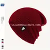 Gorro de Punto sin Visera a Prueba de Frío de Terciopelo con Logo de Calavera para Deportes y Ocio al Aire Libre para Hombres y Mujeres