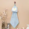 Toalla de Mano Colgante Lindo Cerdito Coreano Bordado Absorbente Toalla de Mano de Terciopelo Coral Toalla de Mano para Cocina