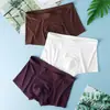 Ropa interior de seda de hielo sin costuras para hombre de verano, fina, de cintura pequeña, transpirable, antibacteriana, calzoncillos bóxer de seda de hielo para cintura pequeña, venta al por mayor