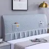 2025 Nueva Funda de Cabecera Todo Incluido Funda Elástica para Cabecera Respaldo de Cama de Madera Maciza Empaquetado Suave Cuero Funda Protectora a Prueba de Polvo Resistente a Manchas