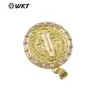 WT-MP285 Nuevo Caliente Latón 18K Borde de Bambú Colgante Religioso Accesorios para Collar