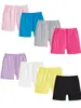 Pantalones Cortos Deportivos de Ciclismo Finos de Verano para Niñas, Leggings de Color Sólido Anti-Exposición, Pantalones Cortos para Niños para Uso al Aire Libre