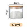Frasco Sellado de Vidrio de Borosilicato Alto para Almacenar Snacks, Bote de Té a Prueba de Humedad, Botella para Almacenamiento de Granos, Sellado y a Prueba de Humedad