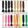 Tendencia Cuerda de Color para Rastas de Seda de Alta Temperatura Trenza de Cabello de un Solo Color Peluca de Rastas Trenzas Jumbo para Niños Cabello