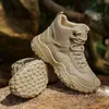 Botas de Caminhada Funcionais para Homens Plus Size, Botas de Trabalho, Solado Grosso, Resistentes ao Desgaste, Respiráveis, Confortáveis, Sapatos Casuais Masculinos, Sapatos Esportivos