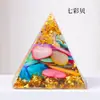 Gravel de cristal de 3 cm para cruzar fronteras, pegamento de gota, adornos de pirámide, decoración de torre de energía para escritorio de oficina en casa, adornos al por mayor