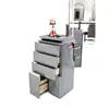 Gabinete de Herramientas para Salón de Belleza Espejo de Peluquería Escritorio Cajón Especial para Cortar el Cabello Taquilla de Madera Gabinete de Trabajo para Barbería