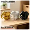 Elefante Geométrico de Resina Decoração para Casa para Hall de Entrada, Sala de Estar, Sala de Jantar, Café, Decoração Criativa de Mesa, Bestseller Transfronteiriço