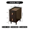 Gabinete de noche de madera maciza para dormitorio Mesa de noche pequeña Gabinete pequeño moderno para el hogar Gabinete de almacenamiento Estante de almacenamiento de noche