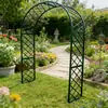 Suporte de Flores em Arco de Ferro Forjado Estilo Europeu Suporte para Trepadeiras Arco de Flores Frescas para Pátio Externo Trepadeira Rosa Suporte de Flores para Jardim de Pátio