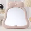 Espejo de Maquillaje de Plástico, Espejo de Belleza Plegable de Mesa con Forma de Melón, Lindo Espejo de Princesa Táctil para Tocador de Escritorio de Estudiante