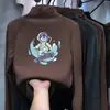 Camiseta de manga larga de forro polar para niño, nuevo estilo otoño e invierno 2026, camiseta interior de cuello redondo para niños con estampado de dibujos animados, camiseta interior para niño