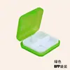 Pastillero de Viaje Cruz Cuatro Compartimentos Portátil Recargable Pequeño Mini Pastillero Organizador de Pastillas de 7 Días Estuche para Pastillas para Llevar