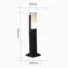 Lámpara de Césped Exterior Impermeable Lámpara de Patio LED Lámpara de Césped Simple Lámpara de Paisaje para Casa y Jardín Iluminación de Parque Lámpara de Calle