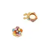 Camelia acrílica colorida de verano, gemelos y botones de cuello para camisa DIY, accesorios decorativos unisex frescos y simples