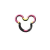 Cierre de Resorte Mickey, Anillo de Resorte Minnie, Anillo Abierto, Llavero DIY, Regalo Pequeño, Artículo Individual, Envío Gratis