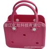 2024EVA Nueva Bolsa de Gelatina DIY Bolsa con Agujeros Lindo Estilo Occidental Bolsa de Vacaciones de Playa de Verano Simple Bolso Portátil para Mujer