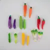 Brinquedo de vegetal simulado cenoura acessórios de resina cola creme DIY presilhas de cabelo elásticos de cabelo pingente de saco surpresa materiais