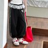 Pantalones Casuales de Otoño para Niñas 2026 Nuevo Estilo Encaje Empalmado Diseño de Cintura Dibujos Animados Modernos Pantalones de Uso Diario Venta al por Mayor