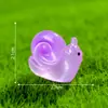 Micropaisaje de musgo, caracol luminoso de colores creativos, jardinería, paisajismo, decoraciones de bricolaje, bolsa ciega, accesorios colgantes, pequeños adornos