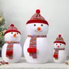Decoraciones de Navidad Muñeco de Nieve Figura Muñeco Adorno Regalo de Navidad Accesorios para Árbol de Navidad Gorro de Santa Muñeco de Nieve