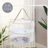 Cesta de Secado para Ropa, Bolsa de Malla para Secar Ropa Interior y Calcetines, Colgador Plano para Secar Cordyceps y Productos Secos, Estilo Cesta