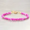 Pulsera facetada de ágata azul y cornalina, superventas transfronteriza, un accesorio versátil para el día a día, perfecto para parejas, disponible al por mayor