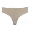 Amazon Transfronterizo Tanga Anti-Vergüenza Tiro Bajo Yoga Deportes Color Sólido Algodón Puro Sin Costuras Calzones para Mujer